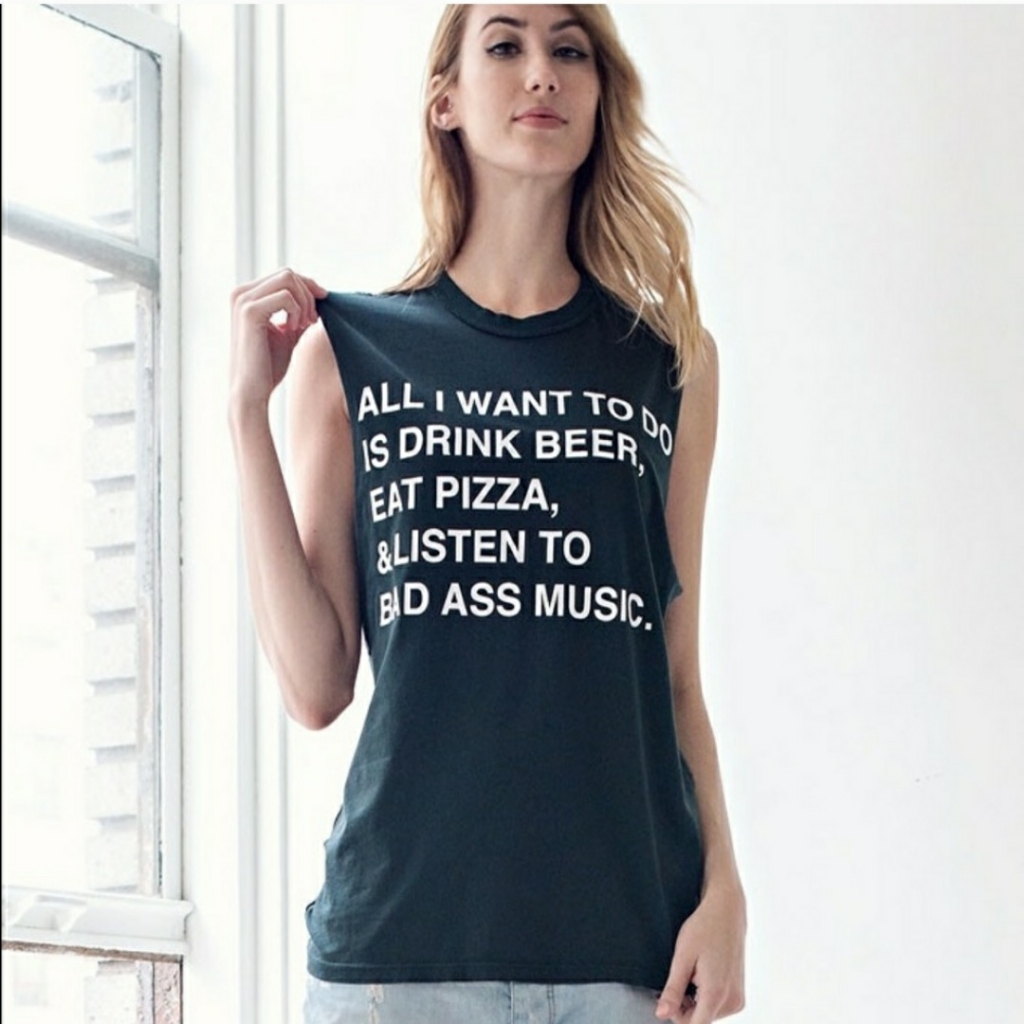 Nwt Jac Vanek All I Want Muscle Tee